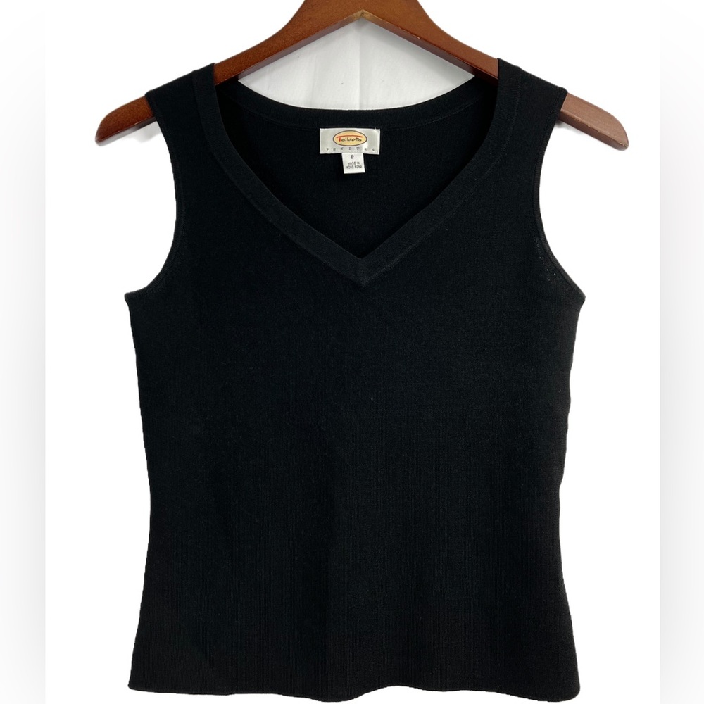 Talbots Charming Shell Black Classic Sleeveless C… - image 2
